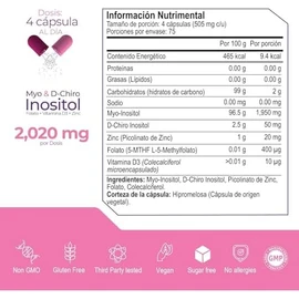 ETERNAL NUTRITION Essentials Inositol 401 Myo y D-Chiro (300 Caps)