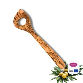 Hansi Risotto Spoon Point with Hole Olive Wood