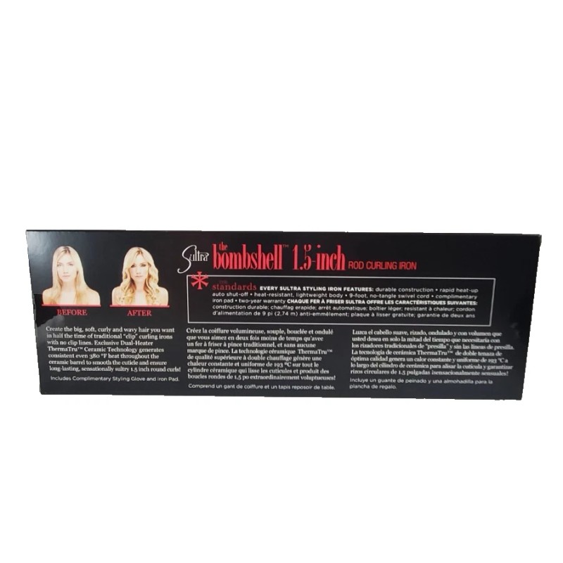 SULTRA COMBO: the Bombshell Curling Iron, Paddle & Round Brush,