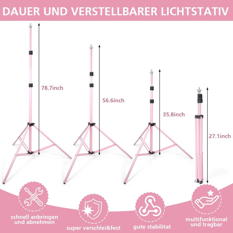 LDGHO Backdrop Stand 10x7ft(WxH) Photo Studio Adjustable Background Stand Support
