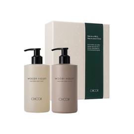 Chicor Body Collection (원마일어웨이컬렉션) 우디 바이올렛 바디케어세트(2종) (One Mile Away Collection) Woody Violet Body Care Set (2 types)