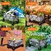Fritiga Collapsible Folding Wagon Heavy Duty Utility Garden Carts Portable