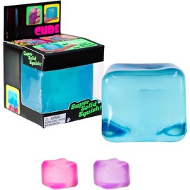 NeeDoh Dream Drop - Sensory Squeeze Toy with Dreamy Smooth Squeeze - 3" Tall - Color May Vary (Pack of 1) Squish Fun - Color: Nice Cube