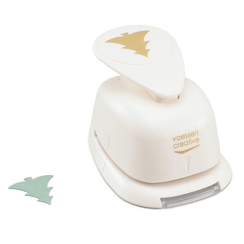 Vaessen Creative Craft Paper Punch Fir Tree Motive Puncher, Multi-Colour,