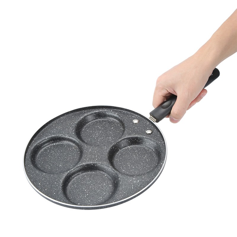 4 Holes Non Stick Coating Frying Pan Home Kitchen Cookware