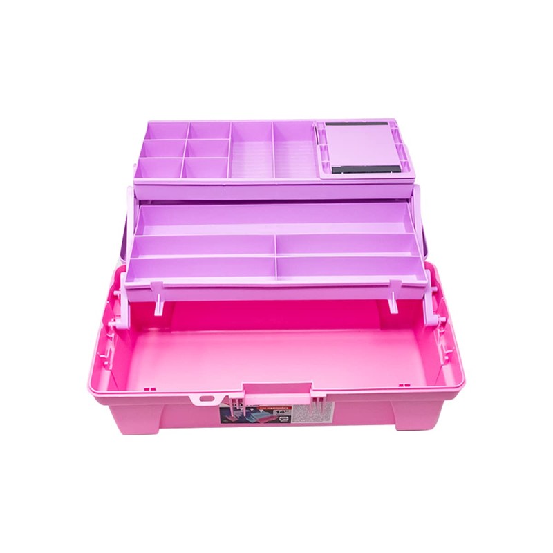 Santul 6239 Caja Vanity, 14 pulgadas, morada/rosa