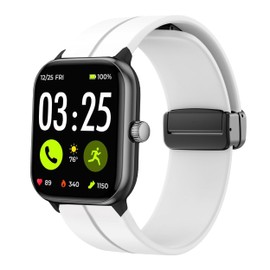 Lamshaw Compatible with Spade & Co Health Smartwatch 4 Bands, Soft Silicone Sport Wristband Replacement Straps Compatible with Spade & Co Health Smartwatch 4 1.85 Inches