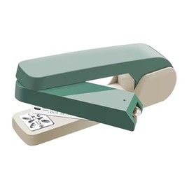 Office Desk Swing-Arm Swivel Stapler, 25 Sheets Capacity, 360 Degree Rotate Desk Staplers with 1000 Staples for Booklet, Book Binding, Brochures Newspapers, Leaflets, Document - Green