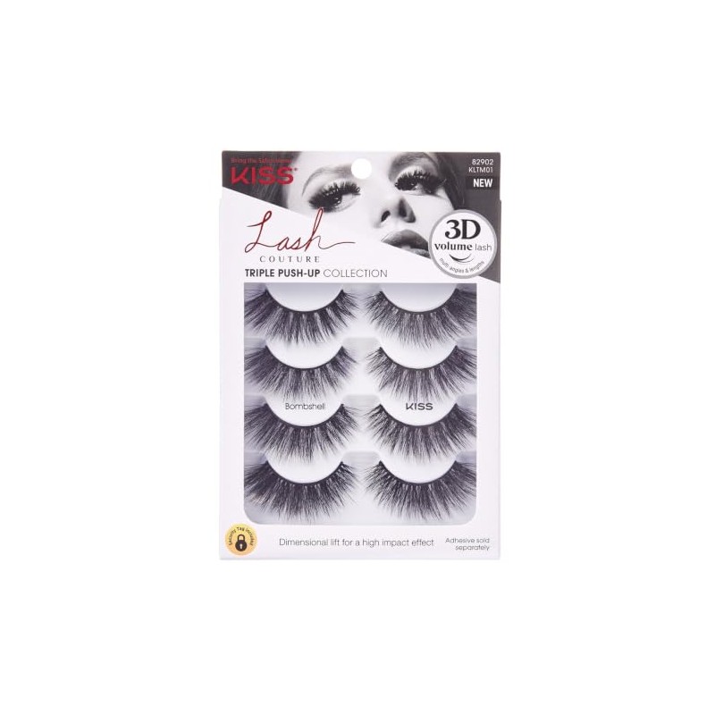 Kiss Lash Couture Triple Push-Up Collection Bombshell (Pack of 2)