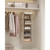 SONGMICS Hanging Closet Organizer, Hanging Storage Shelves, Hanging Closet Shelves,