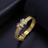 Flongo Mesh Bracelet Women's Bracelet with Zircon Butterfly Adjustable Width