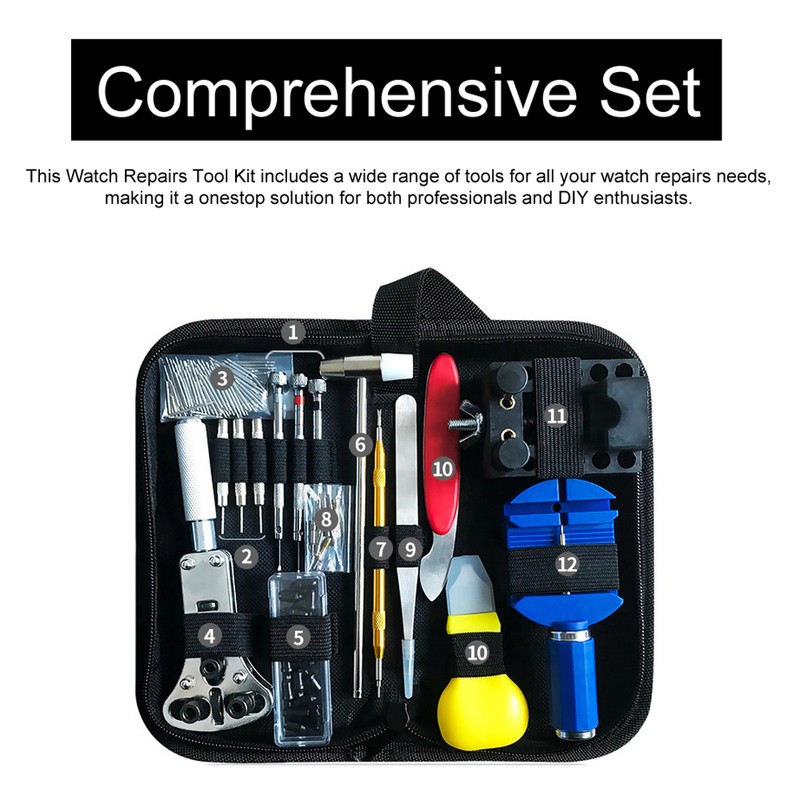 147pcs Watch Repairing Tools Set Watch Maintenance Kit Watches BackCase