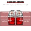 HECASA Tail Lights Compatible with 1995-2000 Toyota Tacoma Pickup Trunk