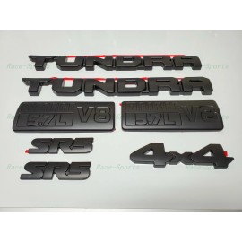 Toyota OEM BLACKOUT EMBLEMS OVERLAY KIT Fit For 2014-2020 TOYOTA TUNDRA SR5 PT948-34181-02