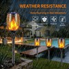 Aigleya Solar Lights Outdoor Flickering Flame Solar Torch Lights Waterproof