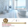 Antique Brass Bathroom Towel Holder Rack Single Pole Bar Clothes
