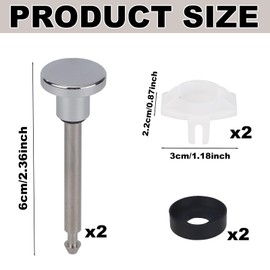 Tinoaly Tub Spout Diverter Repair Kit, Universal Stainless Steel Shower Diverter Fix Kit for Bathtub Faucet and Spout Leak Repair Replacement Parts