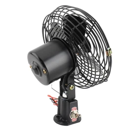 12V Car Fan, Heavy Duty Metal Blades with Quiet, Fuel Efficient for SUVs, Trucks, RVs, Boats, Buses (6 Inch)