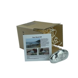 Pirantin 13th Anniversary You are My Rock Gift Idea - Solid Metal Heavy Polished Rock Gift for 13 Year Anniversary