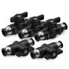 Bwintech Bwintech 5 Pcs 8mm Pneumatic Ball Valve Push to