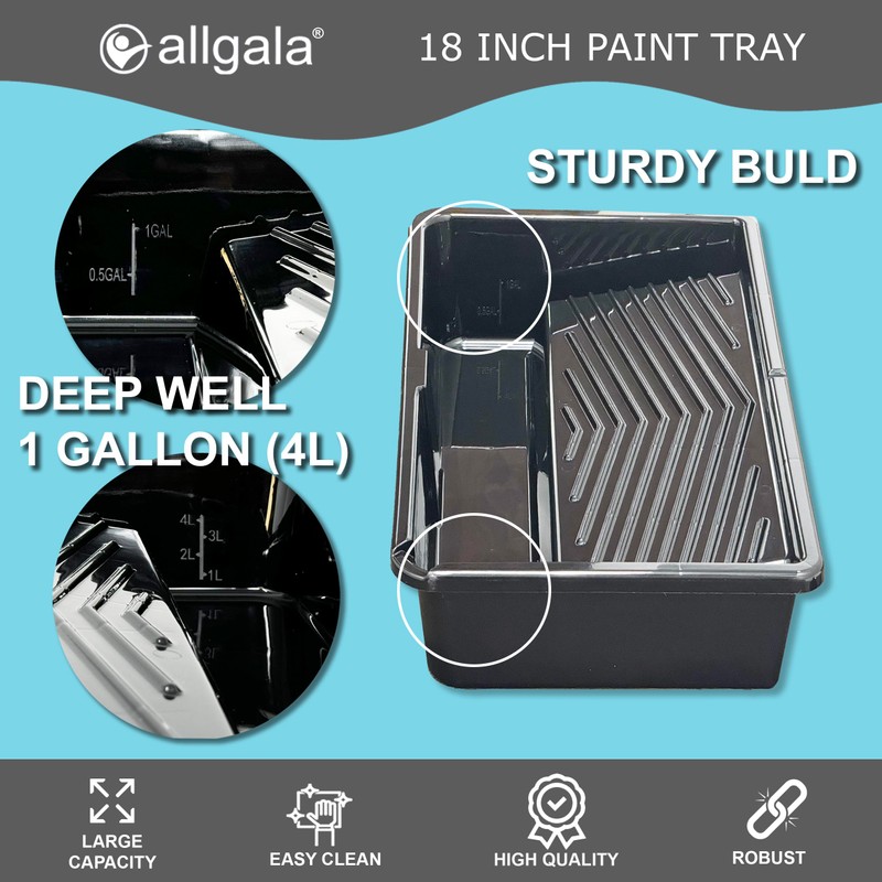 Allgala 18 Inch Painting Roller Kit Pro Grade 10 PC