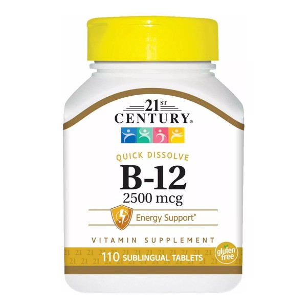 21st Century Vitamina B12 Sublingual Premium 2500 Mcg 110 Tabletas B 12