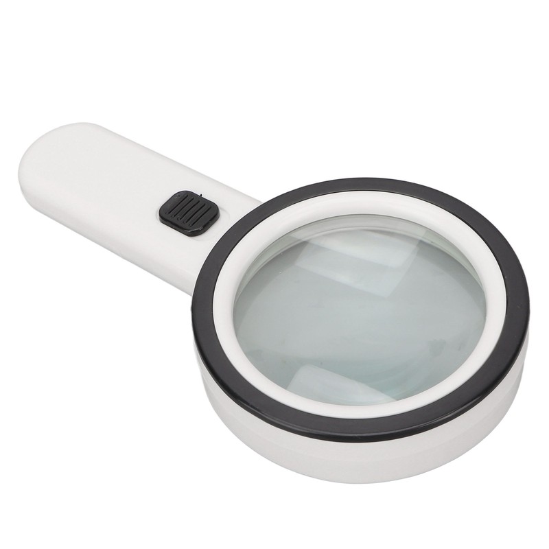 Handheld Magnifying Glass 30x Double Layer Optical Glass Lens Magnifier