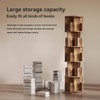 oneinmil Rotating Bookshelf, Rotating Bookcase for Small Space, 360° Corner