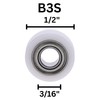 Whiteside B3S Ball Bearing: 1/2 Inch Outside Diameter, 3/16 Inch