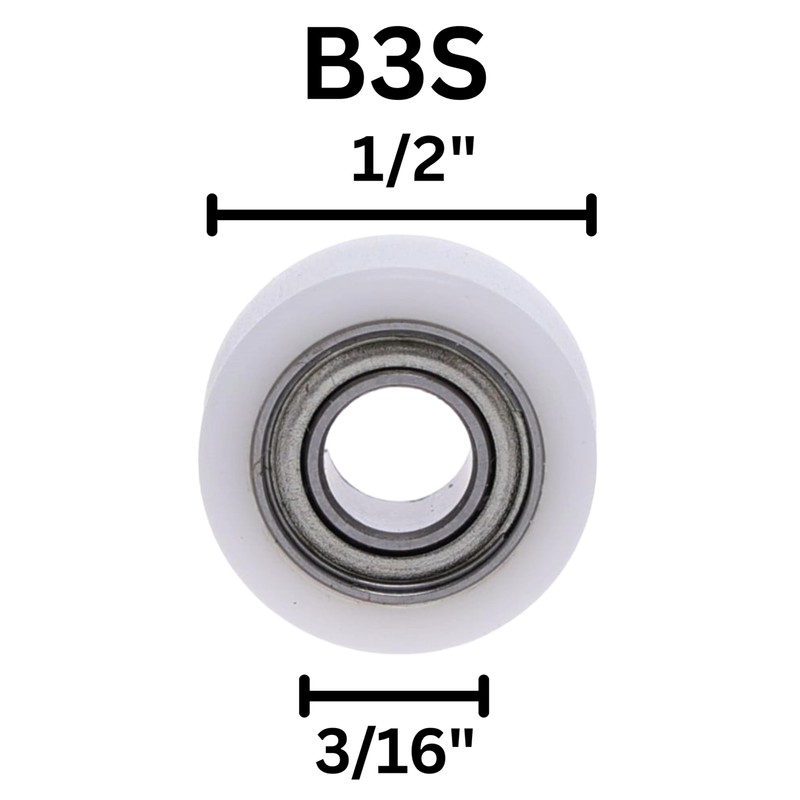 Whiteside B3S Ball Bearing: 1/2 Inch Outside Diameter, 3/16 Inch