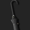 16 Bone Long Handled Umbrella Leather Handle Rain and Shine