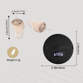 K&FCOPTEE A Pair Of OTC Hearing Aids for Seniors with Noise Canceling & Recharge Batteries