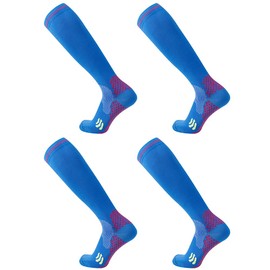 Compression Socks (2 Pair) for Men and Women 20-30 mmHg Compression Stockings Circulation for Cycling Running Support Socks