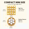 Realistic 3D Egg Bun Dumpling Fridge Magnets, Funny Novelty Set
