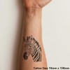 Azeeda 'Zebra' Temporäres Tattoo - Hautfreundlicher & Ungiftiger Abziehbild ·