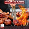 Nürburgring Barbecue Tongs, Stainless Steel BBQ Tongs, Wooden Barbecue Tongs,