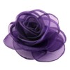 Merida Women's Charming Silk Flower Hair Clip Rose Brooches, Titanium,