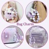 Cute Phone Lanyard Wrist Strap Tether Tab & Plush Pompom