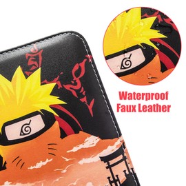 Anime Trading Card Binder for Naruto Cards,9 Pocket with 60 Sleeves up to 1080 Cards,Waterproof Card Storage Book,Naruto Cards Display Case