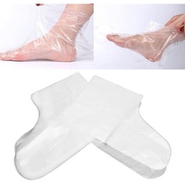 Mascarilla para Pies, 100 Piezas Mascarilla para Pies Desechable Calcetines Humectantes Desechables Mascarilla para Pies con Bloqueo de Humedad Transparente Pedicura Productos para SPA para Pies Masca