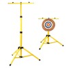 QWORK Archery Target Stand for Backyard, Adjustable Metal Targat Stand