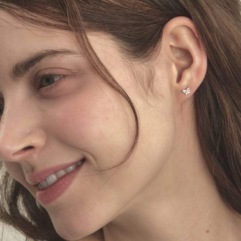 14k cubic butterfly earrings mini gold gift package that is