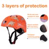 Kids helmet for 2-8 years old Boys Girls (White)