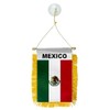 Mexico Mexican Mini Flag 4"x6" Window Banner w/suction cup