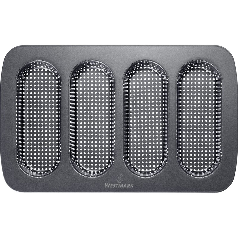 Westmark Baguette Baking Mould for 4 Baguettes or Hot Dog