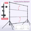 LINCO Lincostore Backdrop Stand 10x7ft or 8.5x8.5ft Adjustable Photo Back