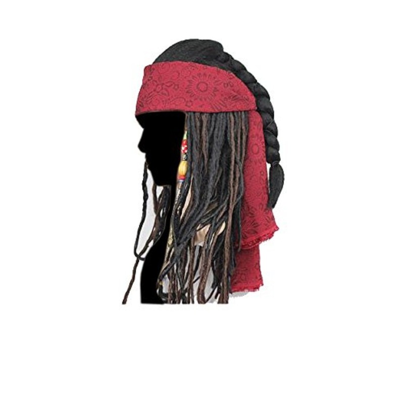 thecostumebase Exact Jack Sparrow Red Bandana Scarf Kerchief