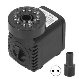 Submersible Fountain Pump With LED Light Water Pump Light for Water Feature Aquarium Fish Tanks Home Decoration FountainEU Plug 220-240V