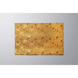 Kyoto Buddhist Altar Isenemura Phoenix Pattern Sutra Desk Desk (Each Size and Color Available) Sutra Desk, Gold Brocade Rug, Flame Proof, Sutra Desk, Buddhist Altar Mat, Fireproof Mat (No. 18, Gold)
