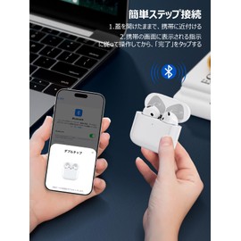 Charging Case, Compatible with Airpods 4th Generation, Airpods 4th Generation Charging Case, Airpods 4 Replacement Charger, Bluetooth Pairing, Type-C Charging, Wireless Charging, No Earphones